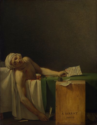 Marat Assassinated by Jacques Louis David